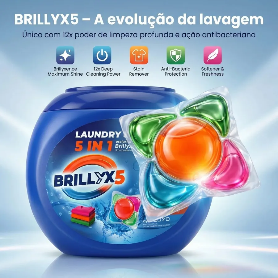 Brillyx5 Pods 5 em 1 - embalagem oficial